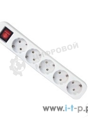 Удлинитель Defender S530 белый 3.0 м, 5 розеток 