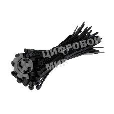 Стяжка нейлоновая Exegate EX253856RUS неоткрывающаяся CV-300B, 300 мм, упак. 100 шт черная