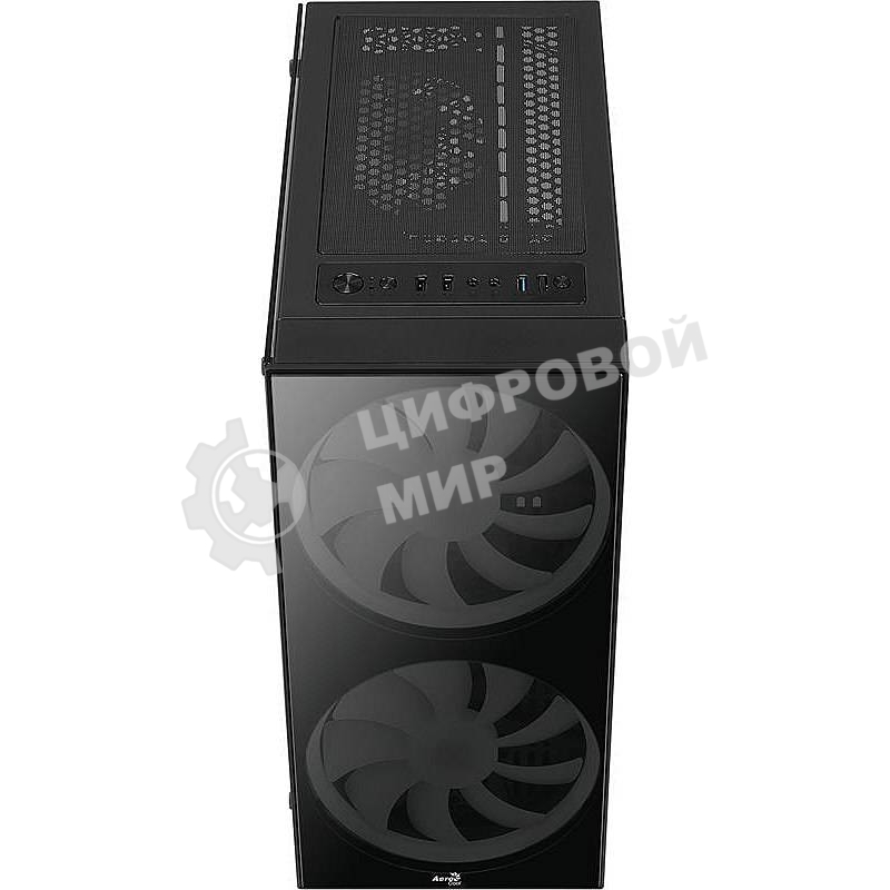 Компьютерный корпус Aerocool/Formula Python (3xUSB, 2xAudio, 0.5 мм,2x200 мм FAN, прозрачная стенка-закаленное стекло, ATX, без БП)