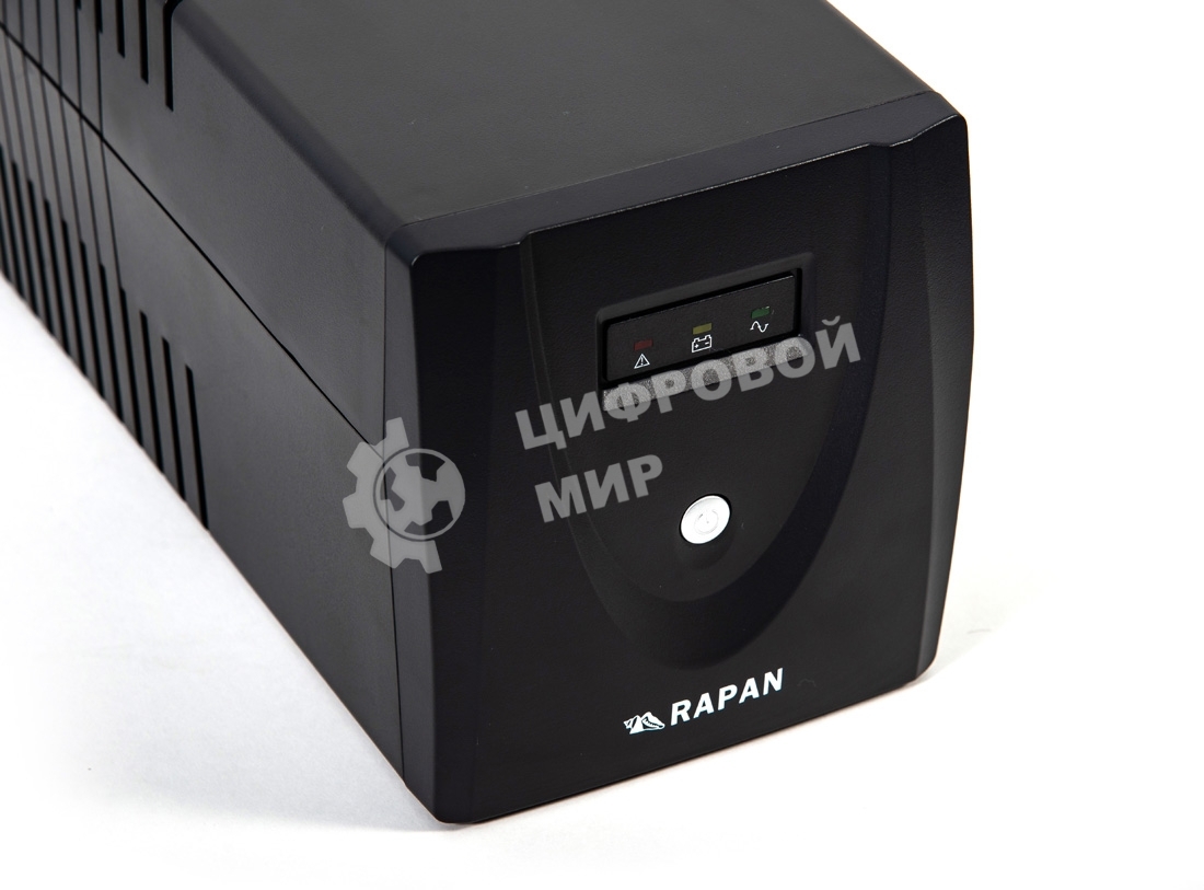 Источник бесперебойного питания RAPAN-UPS 1000 220В 1000ВА/600Вт меандр с АКБ 2х7А·ч интерактивный RAPAN-UPS 1000 power supply 220V 1000VA/600W meander with battery 2x7Ah interactive