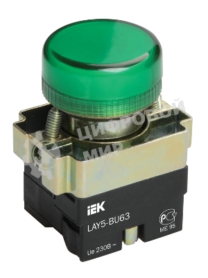 Арматура светосигнальная LAY5-BU63 d22мм зел. IEK BLS50-BU-K06
