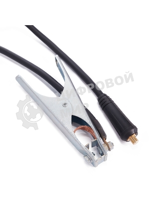 Сварочный кабель с клеммой заземления Rexant 16 мм² 200 А СКР 10-25 3 м