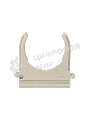 Крепеж-клипса Rexant для трубы ø 25 мм серая (10 шт./уп.)