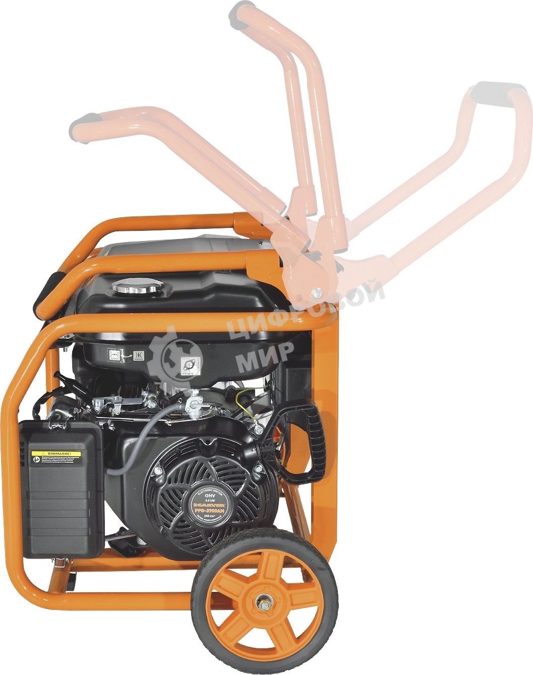 Электрогенератор бензиновый Carver PPG-3900АM, 3 кВт, 95 дБ, 51 кг