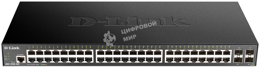 Коммутатор D-Link DGS-1250-52X/A1A 48G 4SFP+ управляемый