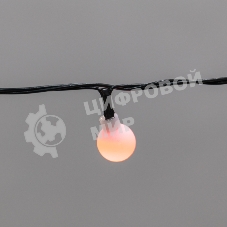 Гирлянда светодиодная Neon-night Шарики 5м, 20 LED, IP20, зеленый провод, свечение мульти (RG/RB), мигание, 230В