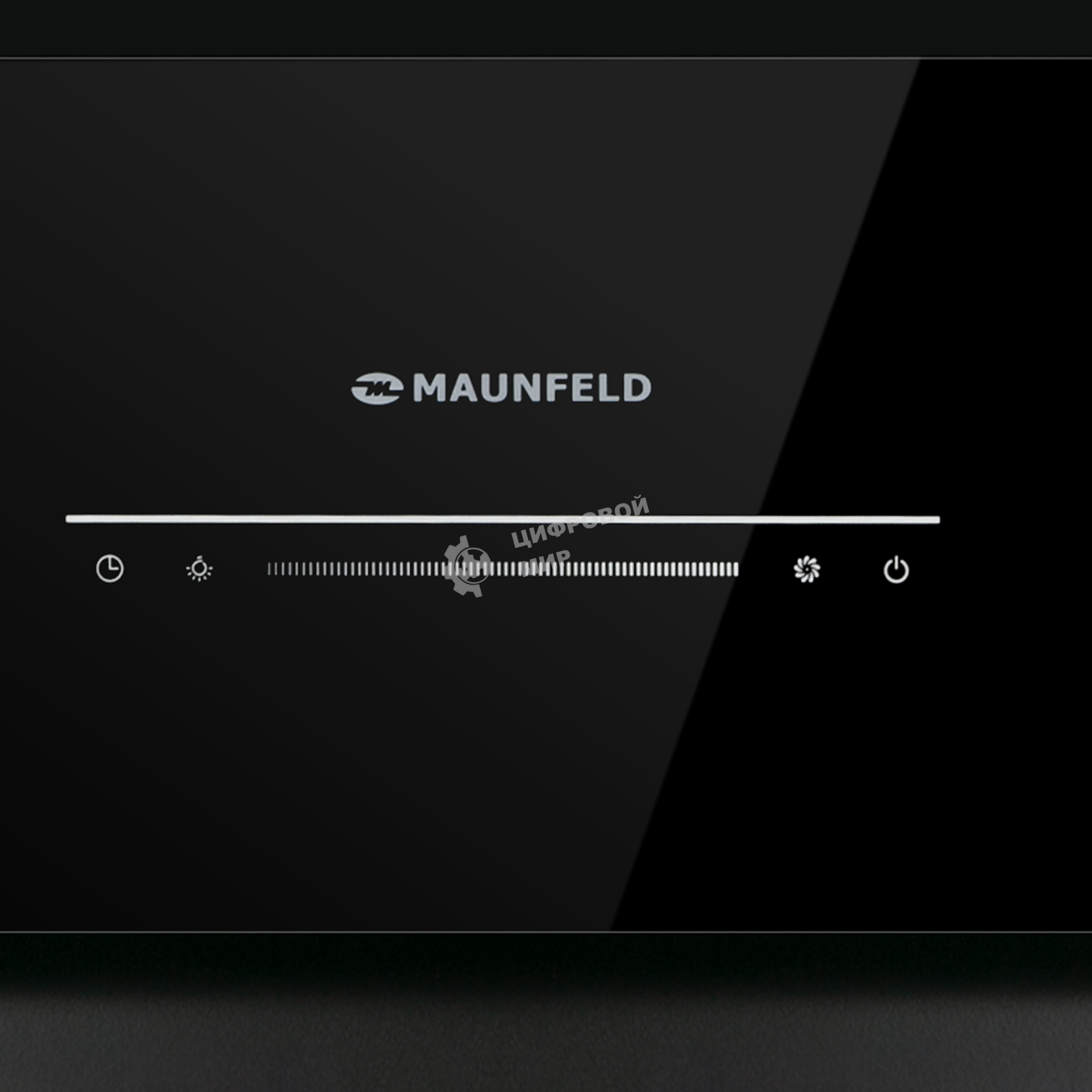 Вытяжка встраиваемая Maunfeld Nebula 85 Glass черный, 85 см, 1050 куб. м/ч, 57 дБ