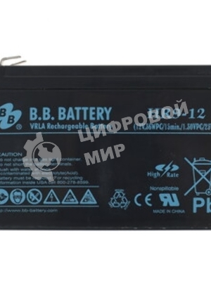 Батарея для ИБП B.B.Battery HR 9-12 (12V 9Ah)