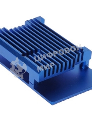 Корпус Qumo Aluminum case without fan, Raspberry Pi 4, blue(RS003)