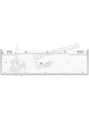 Клавиатура + мышь Acer OCC504 клав:белый мышь:белый USB Multimedia (ZL.ACC11.00N)