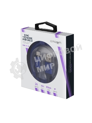 Кабель Crown USB - USB Type-C CMCU-3103C blue