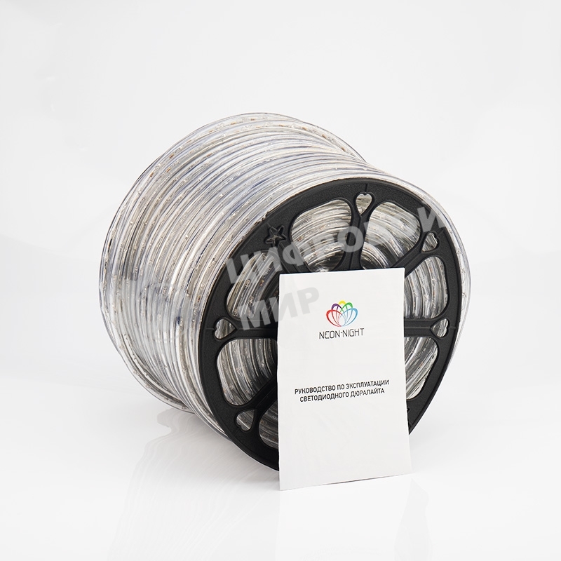Дюралайт Neon-night LED, постоянное свечение (2W) - теплый белый, 36 LED/м, бухта 100м