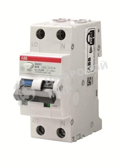 Выключатель автоматический дифференциального тока DS201 C20 AC30 20А 30мА ABB 2CSR255080R1204