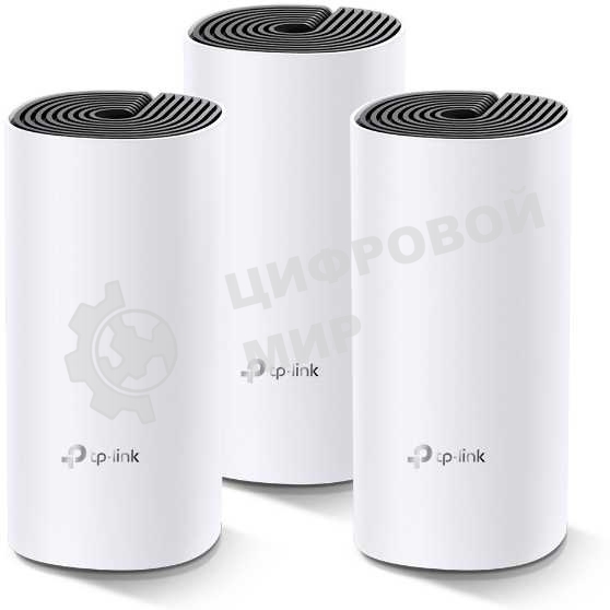 Бесшовный Mesh роутер TP-Link Deco M4 (DECO M4(3-PACK)) AC1200 10/100/1000BASE-TX (упак.:3шт)