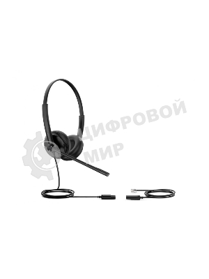 Гарнитура проводная YEALINK YHS34 Dual Дуо, Проводная, HD звук, QD, RJ9, шт