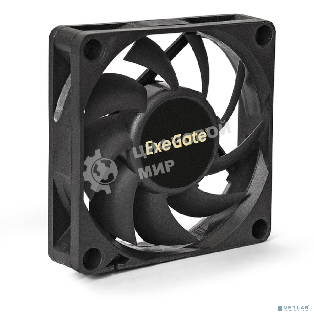 Вентилятор для корпуса ExeGate EX07015H3PM черный, 70 мм, 3000 об/мин, 26 дБ, 3 pin