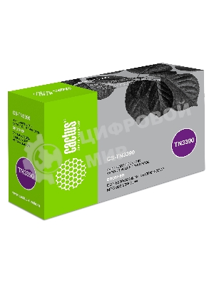 Картридж лазерный Cactus CS-TN3390 черный (12000 стр.) для Brother DCP 8250/8250DN/HL6180/6180DW/MFC 8950