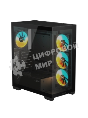 Компьютерный корпус Gigabyte Gb-C500P ST черный без БП ATX 3x120мм 6x140мм 2xUSB 3.0 1xUSB3.1 audio bott PSU