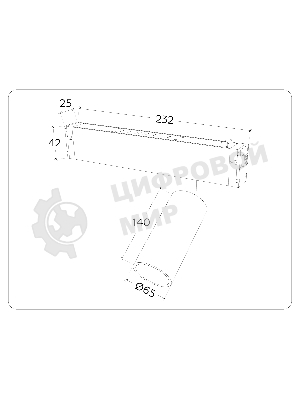 Управляемый светодиодный светильник для шинопровода Magnetic Ambrella light GL1231 WH белый IP20 24W 3000K-6400K 220V 36° D65*140 (Без ПДУ)