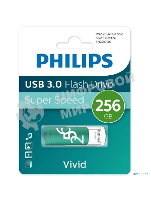 Флешка USB 256Gb PHILIPS VIVID3.0 256Gb, USB 3.0