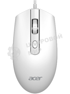 Клавиатура + мышь Acer OCC504 клав:белый мышь:белый USB Multimedia (ZL.ACC11.00N)