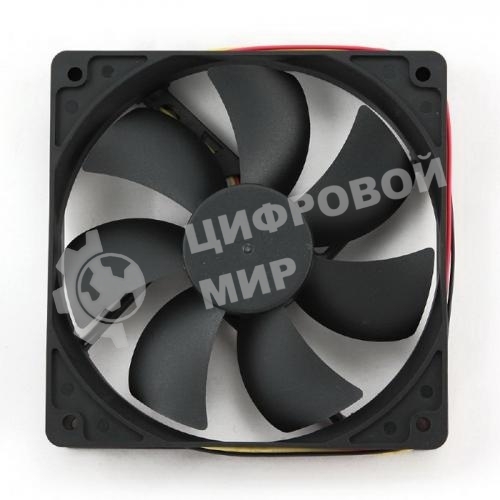 Вентилятор для корпуса Gembird черный, 120 мм, 2000 об/мин, 38 дБ, 3 pin