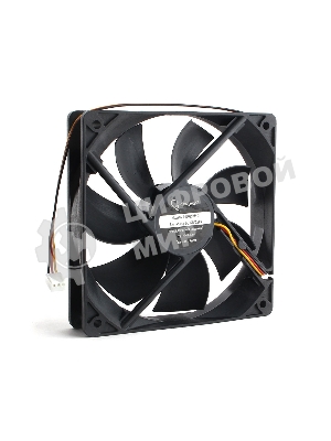 Вентилятор для корпуса Gembird черный, 120 мм, 1550 об/мин, 22.5 дБ, 3 pin