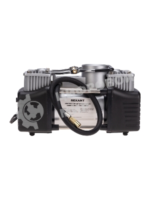 Компрессор поршневой автомобильный усиленный двухпоршневой в кейсе с набором инструментов (60л/мин, 10 АТМ) Rexant