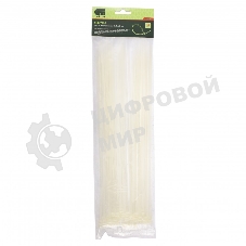 Хомуты Сибртех, 350 х 4,8 мм пластиковые, белые, 50 шт