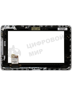 Сенсорное стекло (тачскрин) для Toshiba Folio 100, черное с рамкой