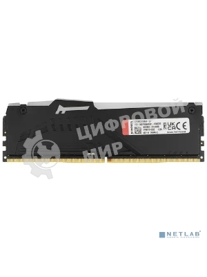 Оперативная память Kingston Fury Beast, DDR5, 32Gb (1x32GB), 5600MHz, CL36, DIMM, радиатор, RGB, черный