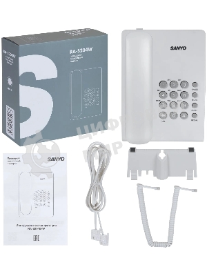 Телефон проводной SANYO RA-S204W белый