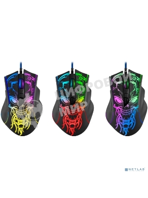 Мышь проводная Defender Bulletstorm GM-928 черный, 7200 dpi, USB, кнопки - 7