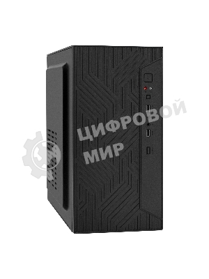 Компьютерный корпус Minitower ExeGate BAA-303-UNS500 (mATX, БП UNS500 с вент. 12см, 2*USB, HD Audio, черный)