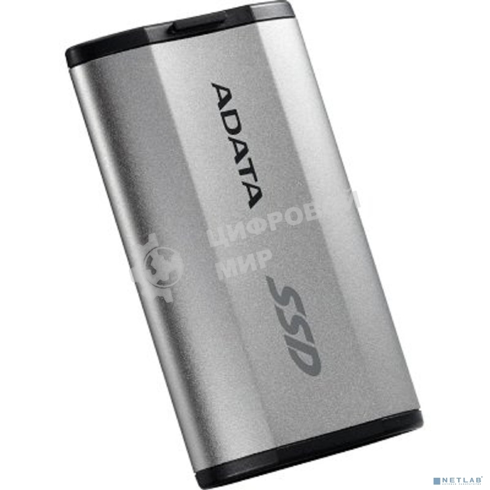 Внешний SSD ADATA SD810, 1TB, USB 3.2 Gen 2x2 Type-C, R/W 2000/2000, серебристый