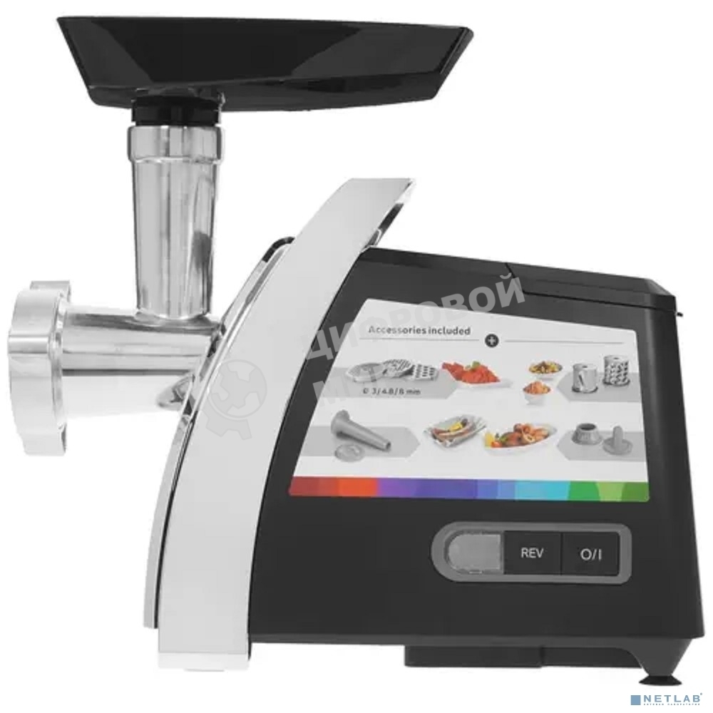 Мясорубка электрическая Bosch MFW67440 черный, 2000 Вт, 3.5 кг/мин, реверс, защита от перегрузки, насадки - 7