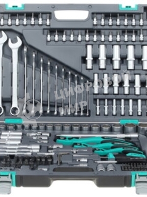 Набор инструментов STELS 141151/4'' 3/8'' 1/2'' cr-v s2 усиленный кейс 216 предм.