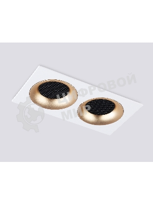Светильник встраиваемый Ambrella light TN102733/2 WH/GD белый/золото GU5.3 175*92*23