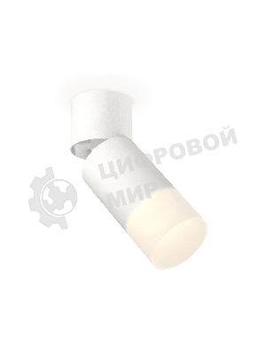 Комплект накладного поворотного светильника Ambrella light XM6312083 SWH/WH/FR белый песок/белый/белый матовый MR16 GU5.3 (A2220, C6312, N6252)
