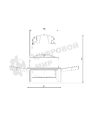 25091/LED 10W 3000K белый/хром / Потолочный светодиодный светильник
