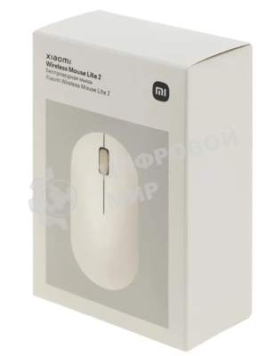 Мышь беспроводная Xiaomi Wireless Mouse Lite 2 белый, 1000 dpi, радиоканал, USB, кнопки - 3