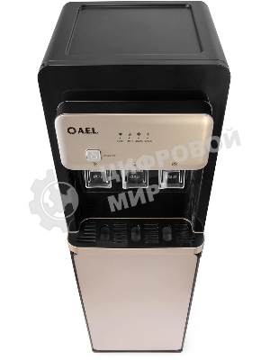 Кулер для воды AEL LD-AEL-806a, нижняя загрузка, нагрев 95 °С, охлаждение 10 °С, черный/золотистый