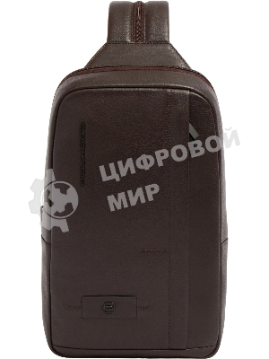 Рюкзак слинг мужской Piquadro Russel CA6764W137/TM темно-коричневый натур.кожа