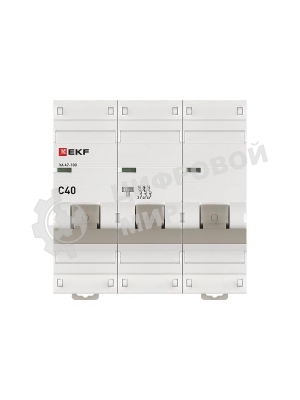 Выключатель автоматический модульный 3п C 40А 10кА ВА 47-100 PROxima EKF mcb47100-3-40C-pro