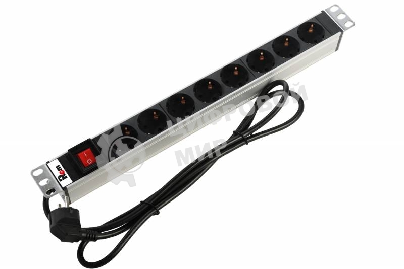 Блок распределения питания ЦМО R-16-8S-V-440-1.8 гор.размещ. 8xSchuko базовые 16A Schuko 1.8м