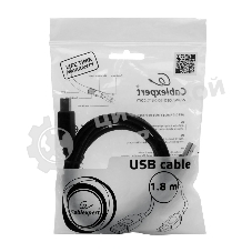 Кабель Gembird USB 2.0 PRO для соед. 1.8м AM/BM позол. контакты, пакет