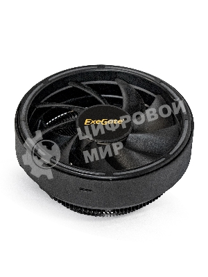 Кулер для процессора ExeGate Dark Magic EE126A-RGb черный, 120 мм, алюминий, 1800 об/мин, 18 дБ, 3 pin, 100 Вт, 95 мм