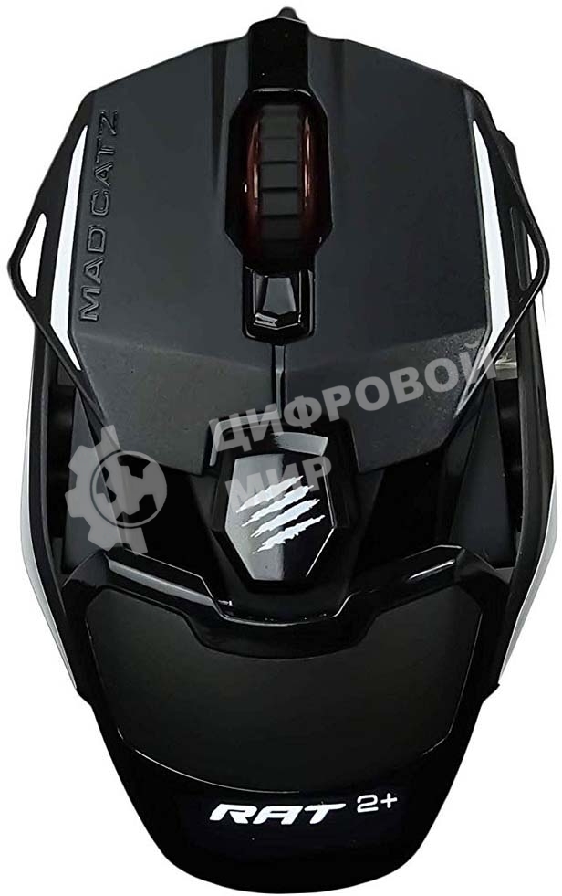 Мышь проводная Mad Catz R.A.T. 2+ черный, 5000 dpi, USB, кнопки - 3