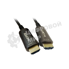 Кабель аудио-видео Digma HDMI 2.0 AOC HDMI (m)/HDMI (m) 20м. позолоченные контакты черный
