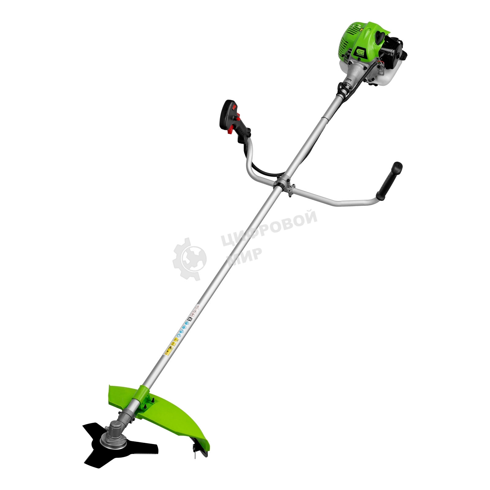 Триммер бензиновый Сибртех БКС-1300, 25 см3, 1,3 л.с., неразъемная штанга, состоит из 2 частей